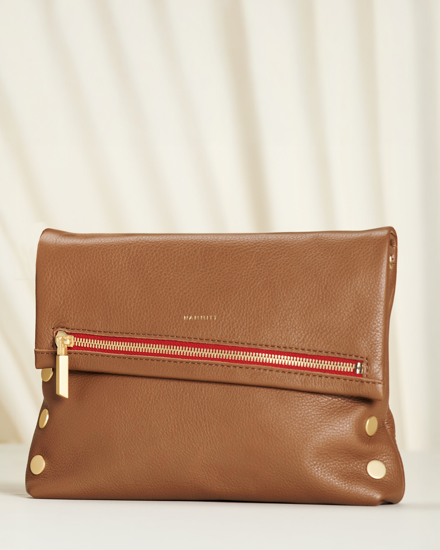 VIP | Mahogany Pebble/Brushed Gold Red Zip | Med