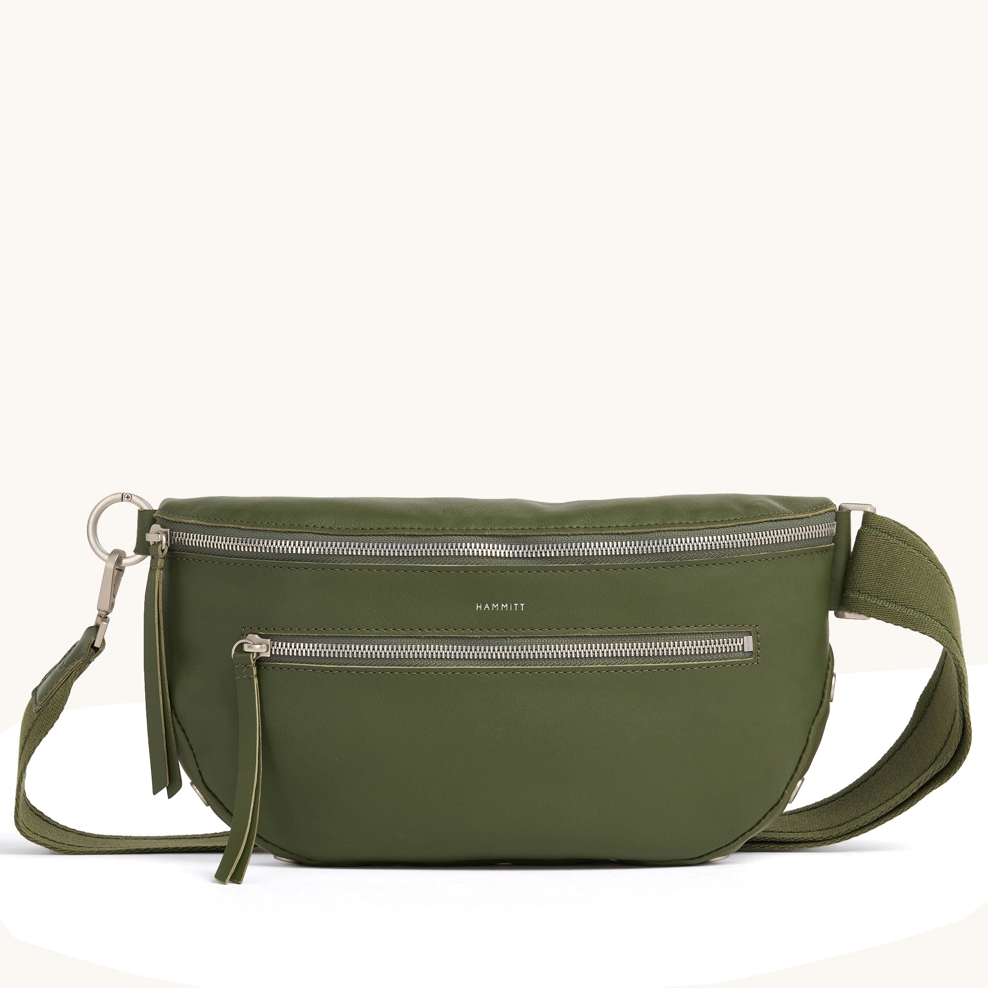 ドリカム　soft-bag DAILY olive Olive Green Leather Bag, Olive Crossbody Bag, Green Leather