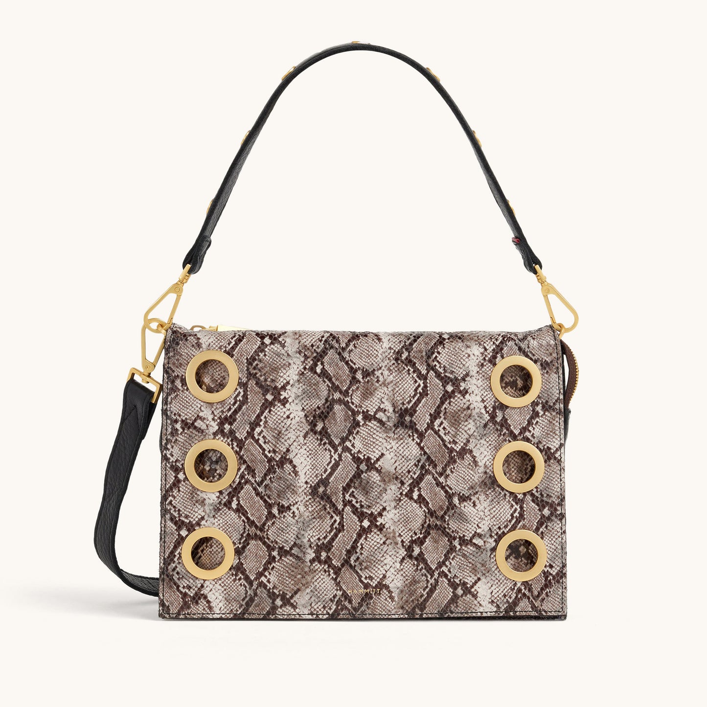 Montana-Clutch-Lrg-Contrast-Snake-Front-View