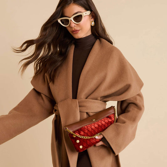 Invitation Clutch | Monarch Velvet/Antique Gold