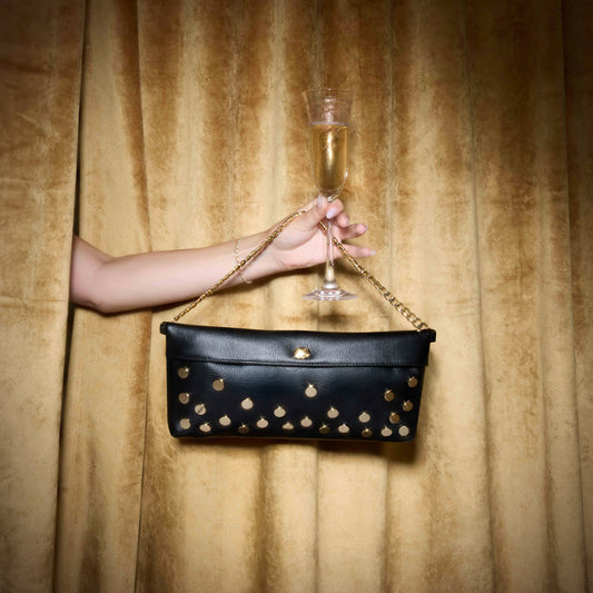 Invitation Clutch | Falling Rivets/Gold