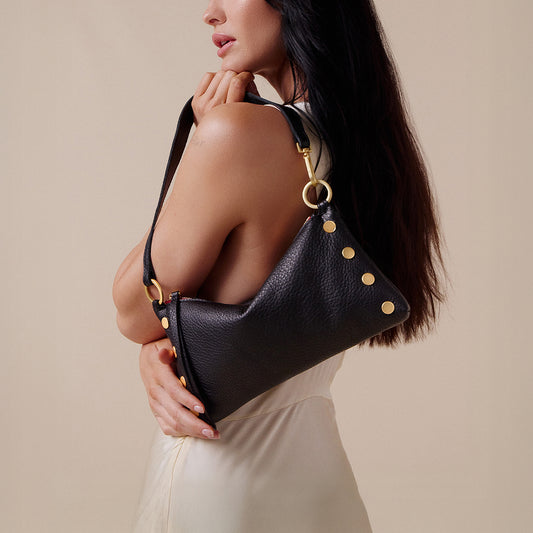 Kyle | Black/Brushed Gold Red Zip