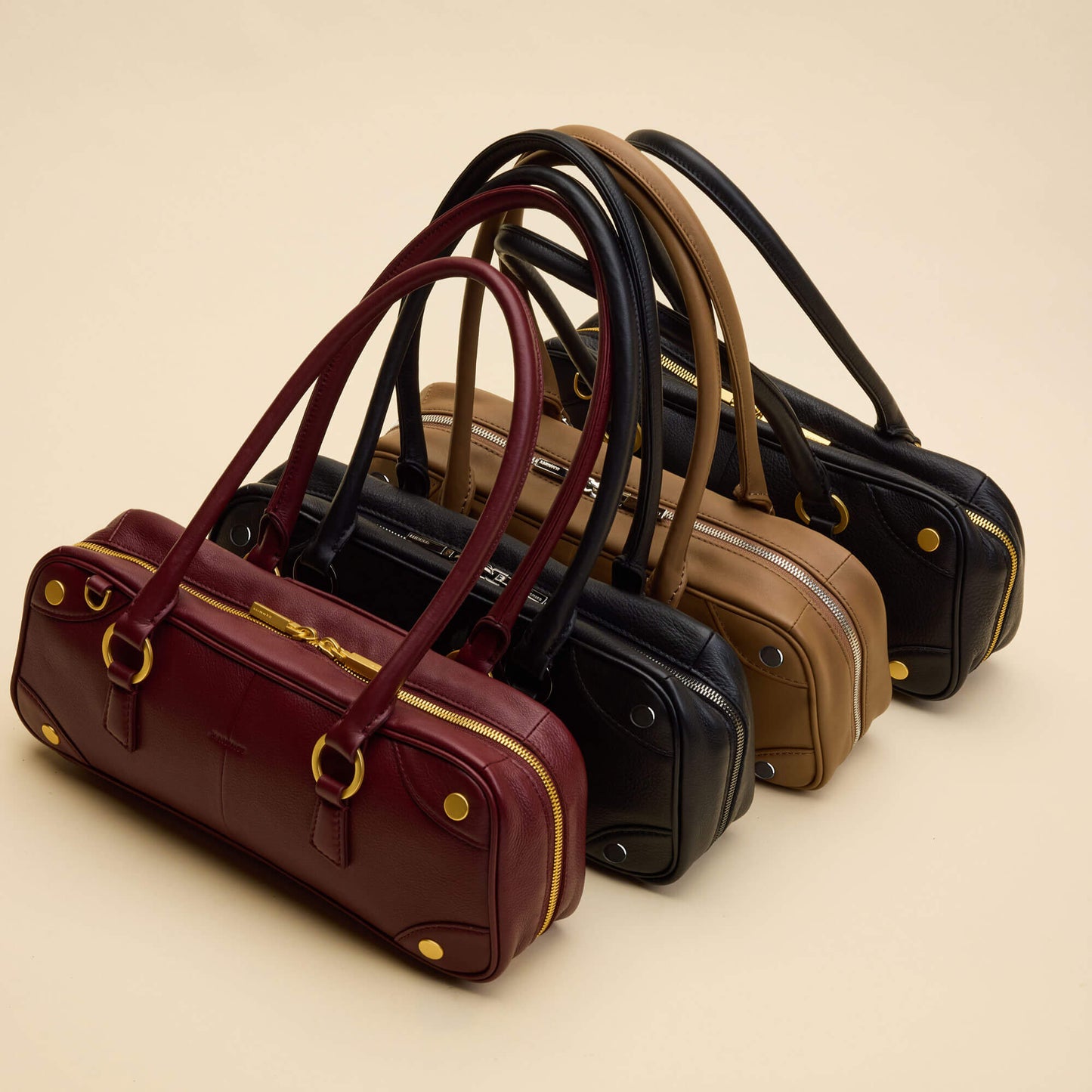 Meredith | Cherrywood Pebble/Brushed Gold | Sml
