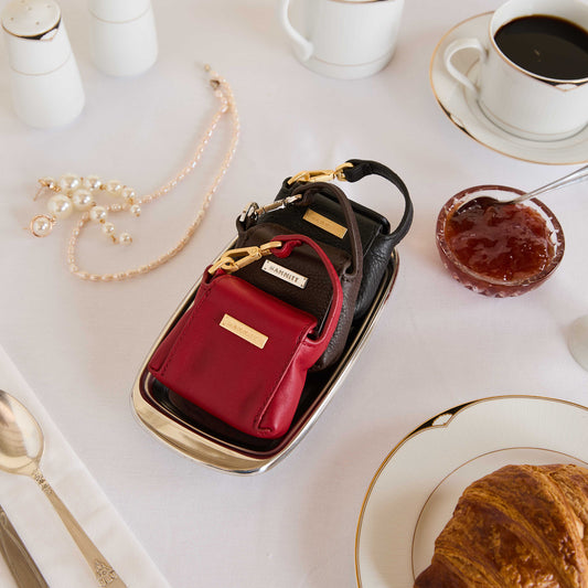 Mini B | Red Flare/Brushed Gold