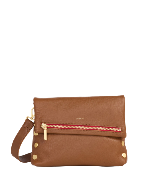VIP | Mahogany Pebble/Brushed Gold Red Zip | Med