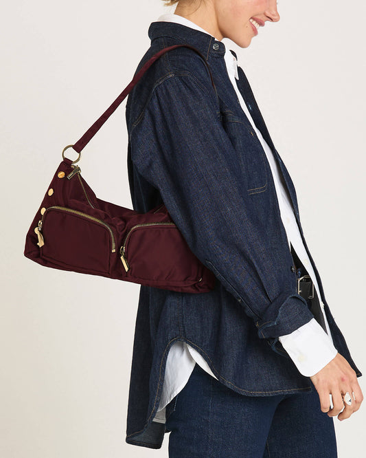 Kyle Cargo | Wine Nylon/Gold | Med
