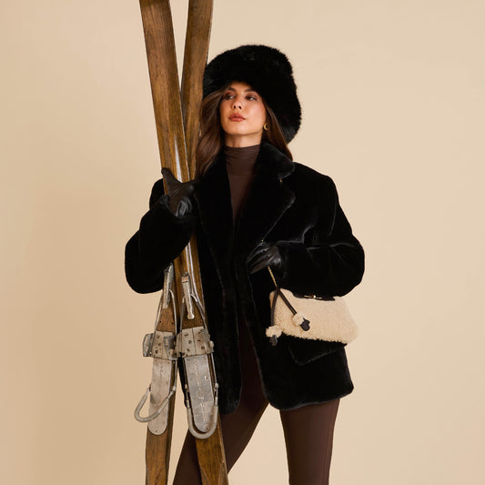 Charlotte | Sundance Shearling/Brushed Gold | Sml