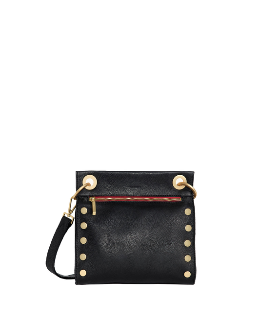 Tony | Black/Brushed Gold Red Zip | Med