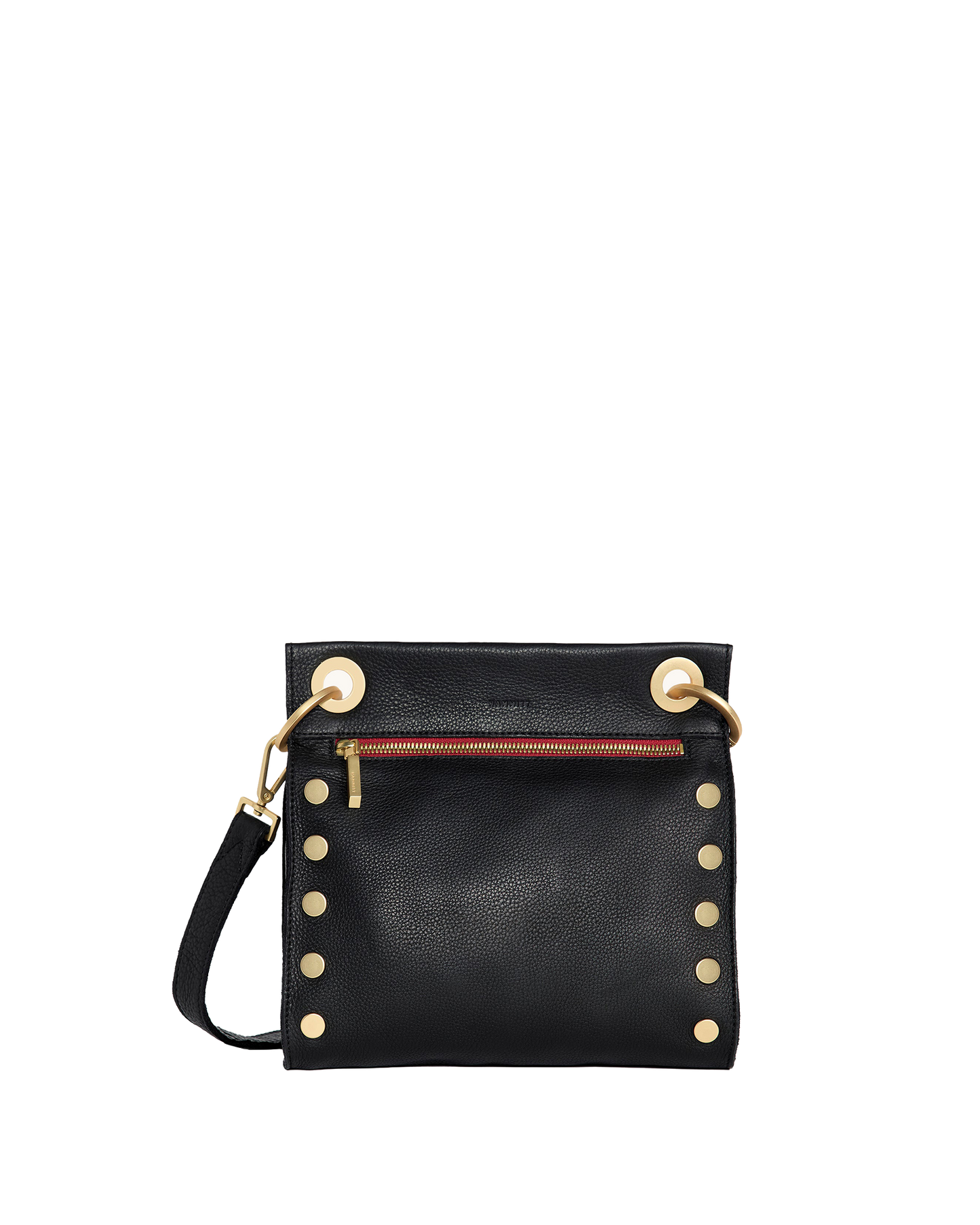 Tony | Black/Brushed Gold Red Zip | Med