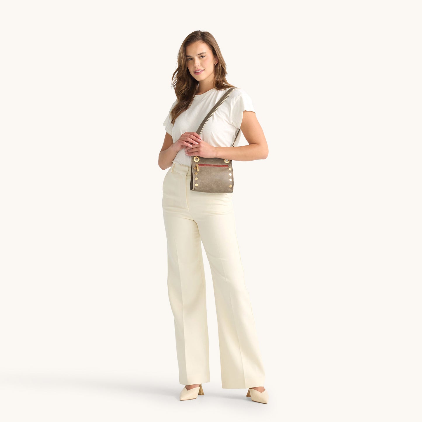 Tony | Pewter/Brushed Gold Red Zip | Sml