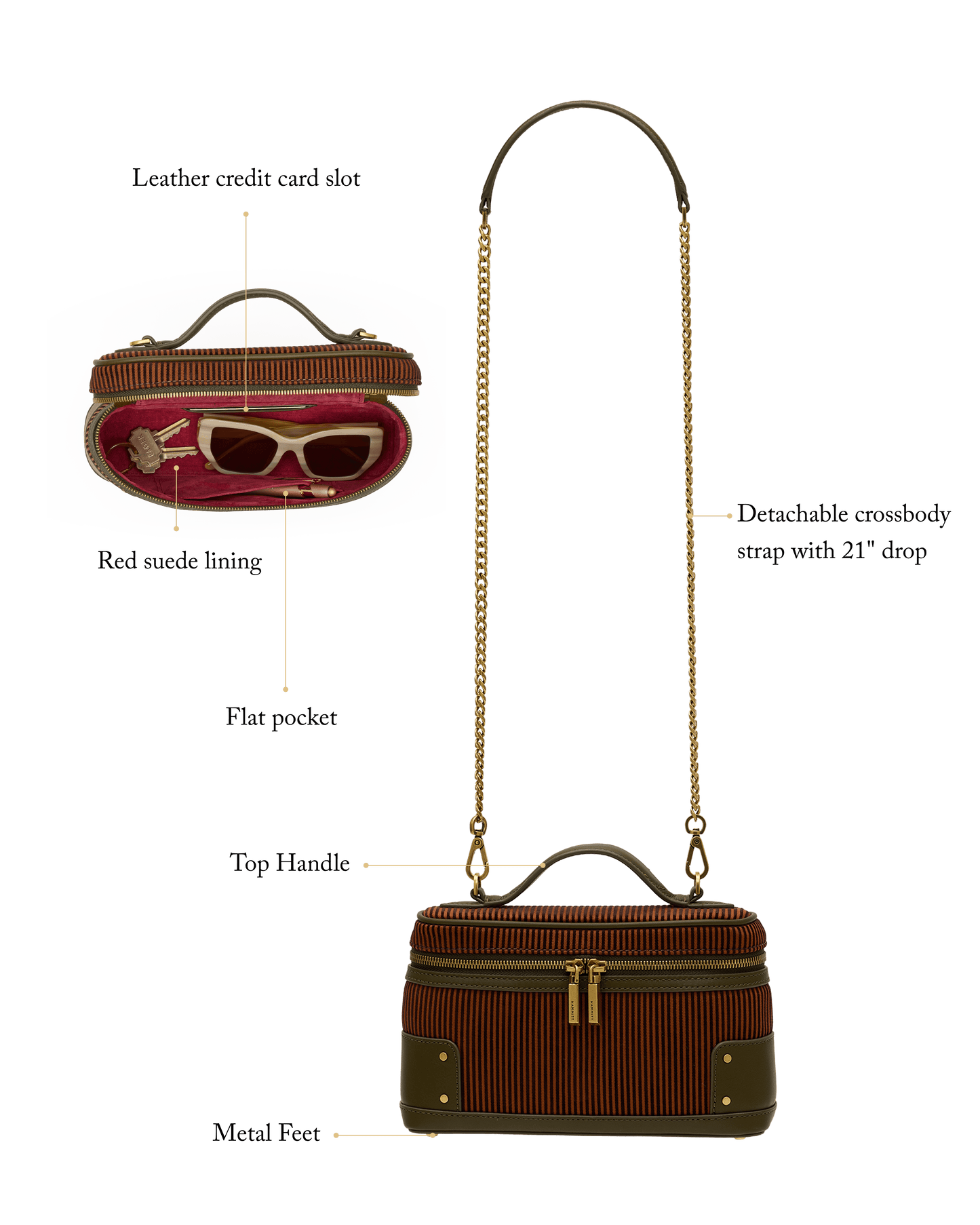 Vanna Case | Tuscan Tandem/Antique Gold