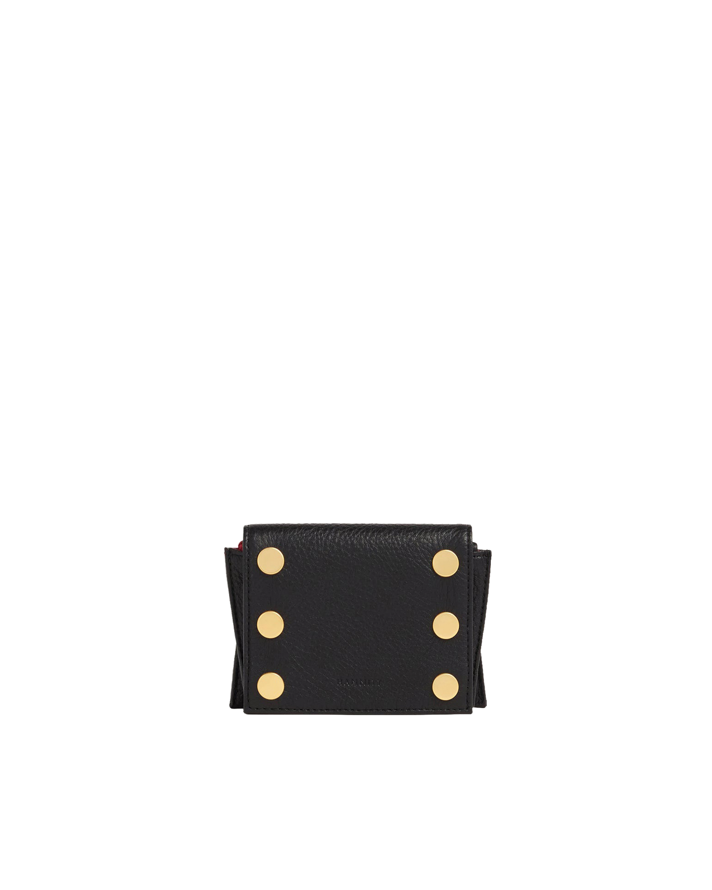 Allen Wallet | Black/Brushed Gold Red Zip