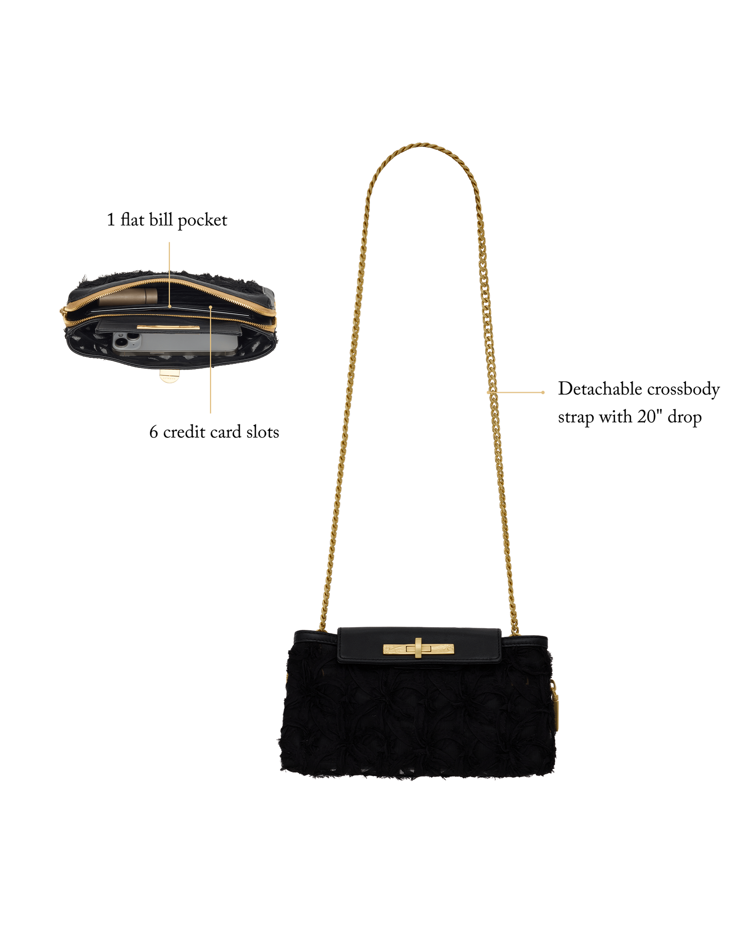 Charlotte | Midsummer Night/Brushed Gold | Sml
