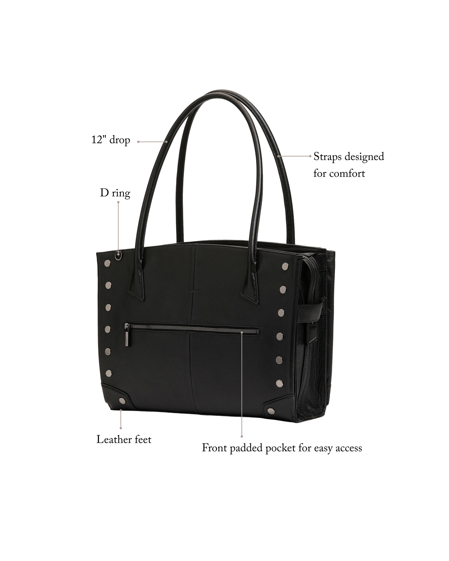 Elle Work Carry | Black/Gunmetal