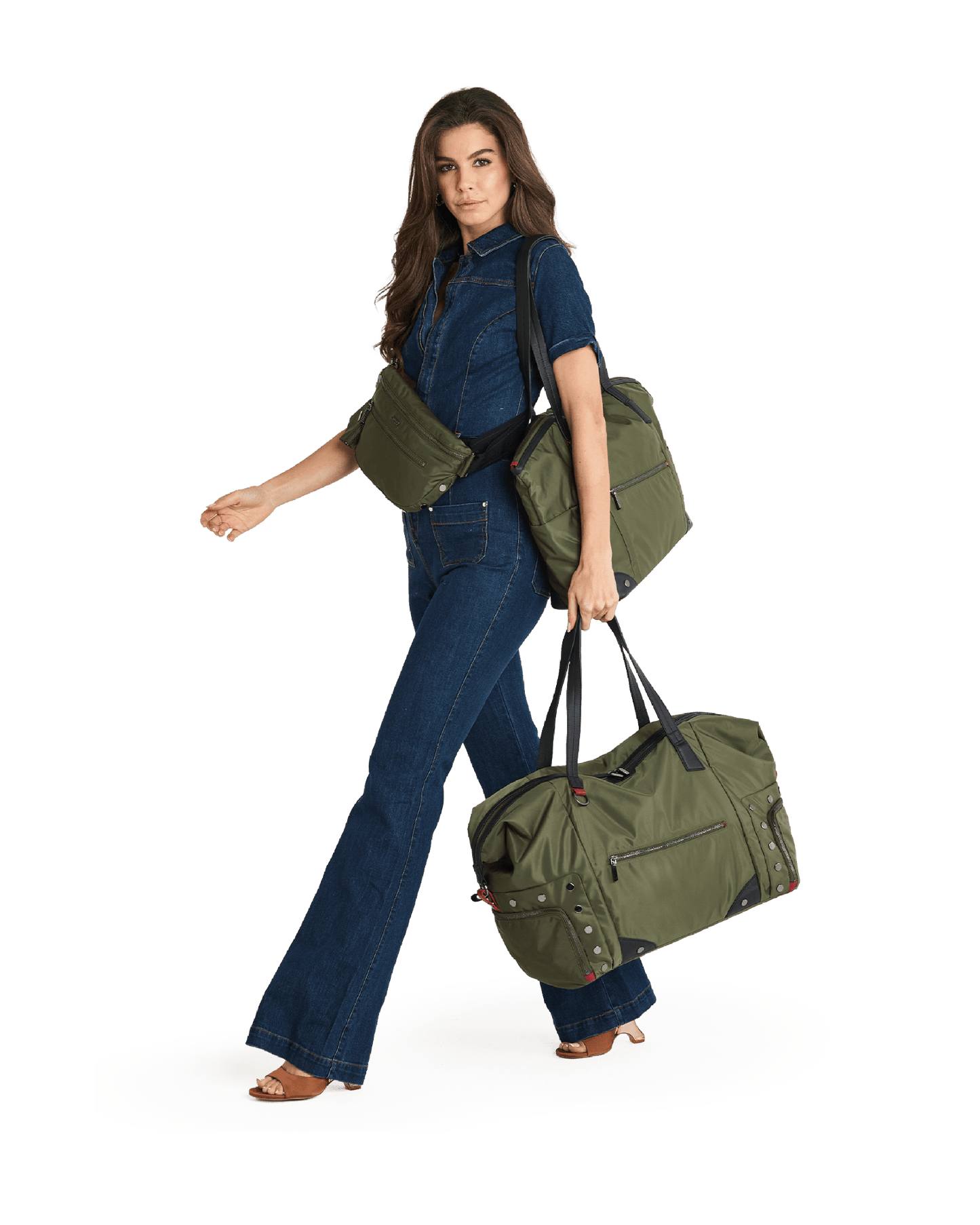 Ivy-Weekender-Jade-Nylon-GM-Model-View-5