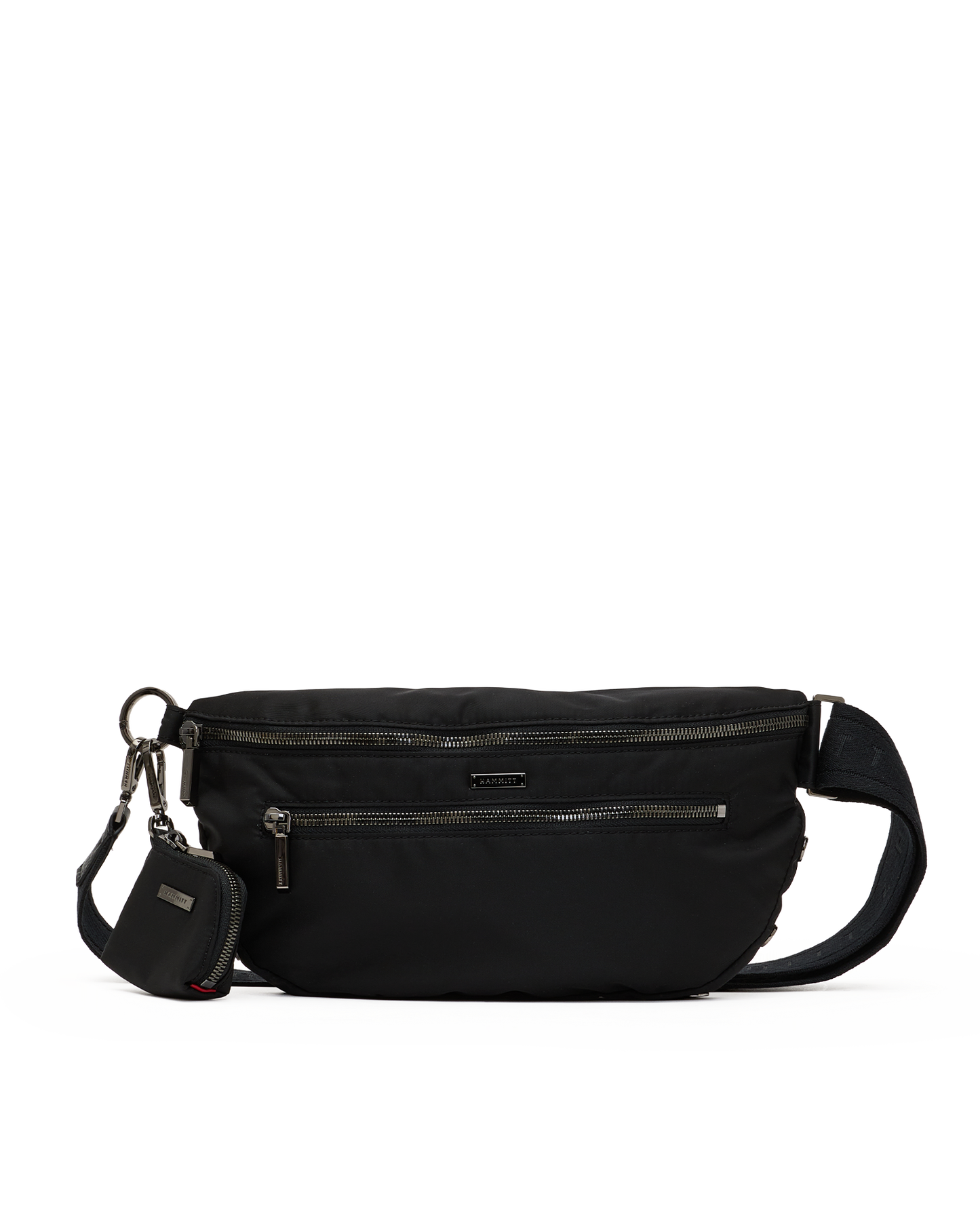 Charles-Crossbody-Lrg-Black-Nylon-GM-Front-View
