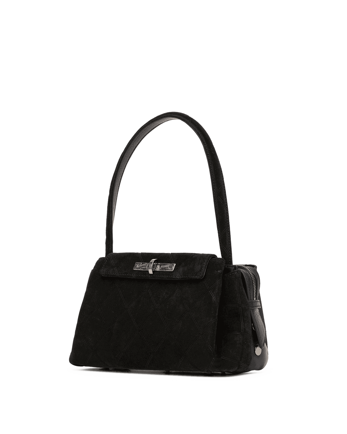 Charlotte-Med-Noir-Diamond-Suede-GM-Front-View-2