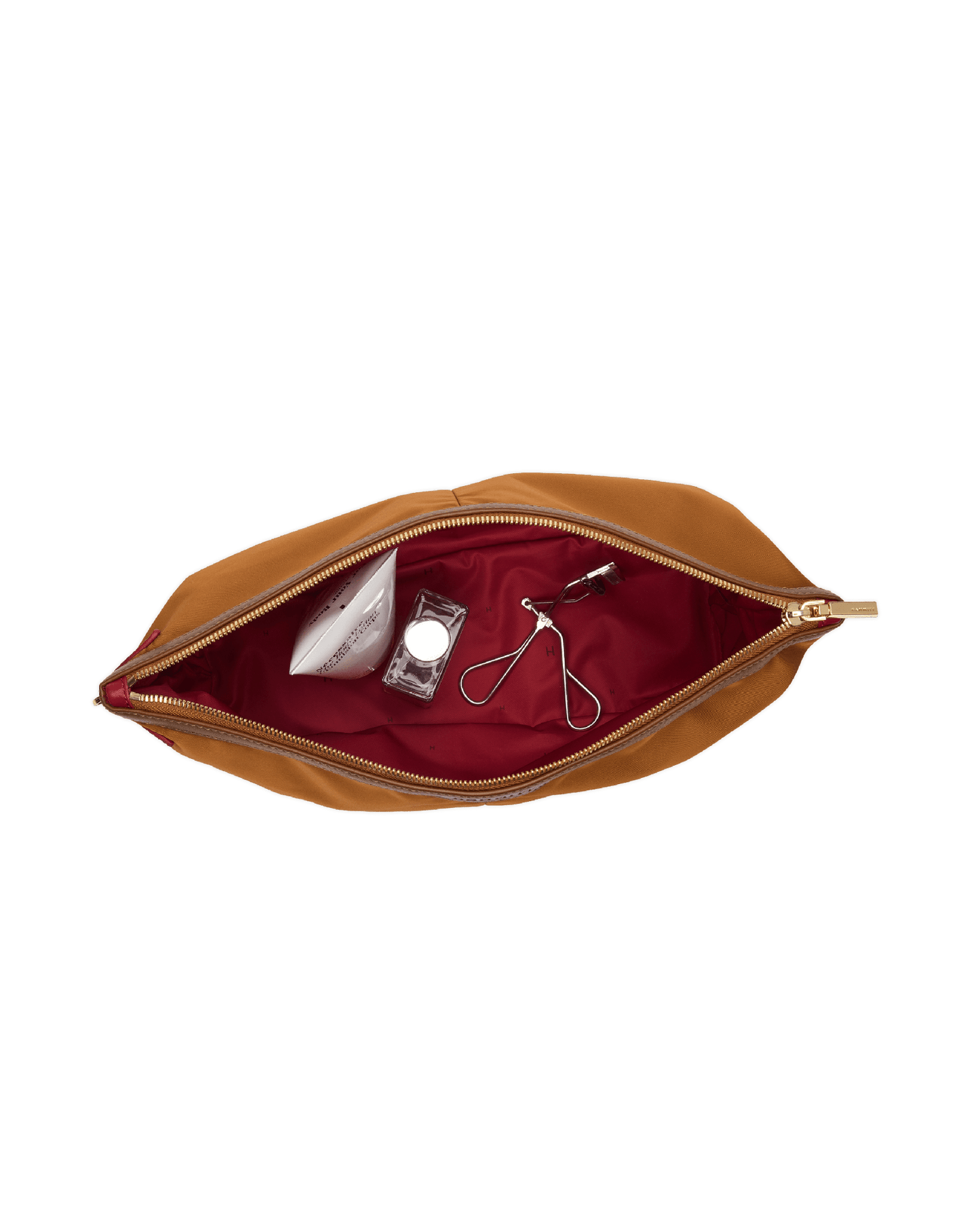 Nicky-Travel-Pouch-Lrg-Amber-Nylon-G-Inside-View