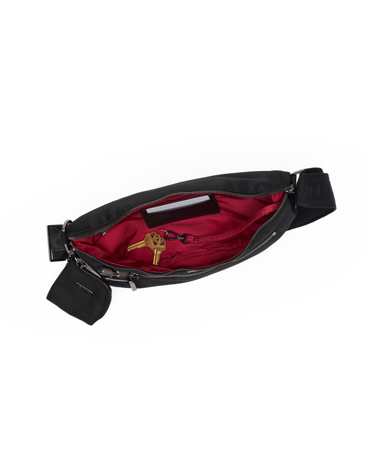 Charles-Crossbody-Lrg-Black-Nylon-GM-Inside-View