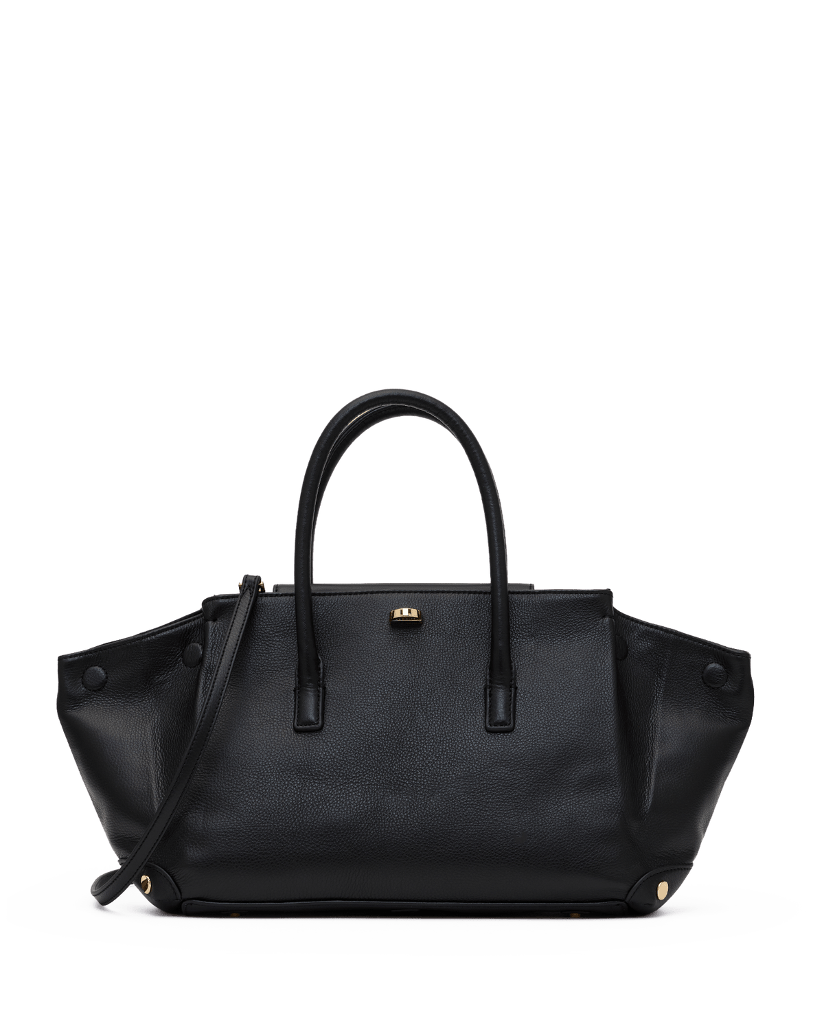 Charlotte-Tote-Black-G-Front-View-Detail