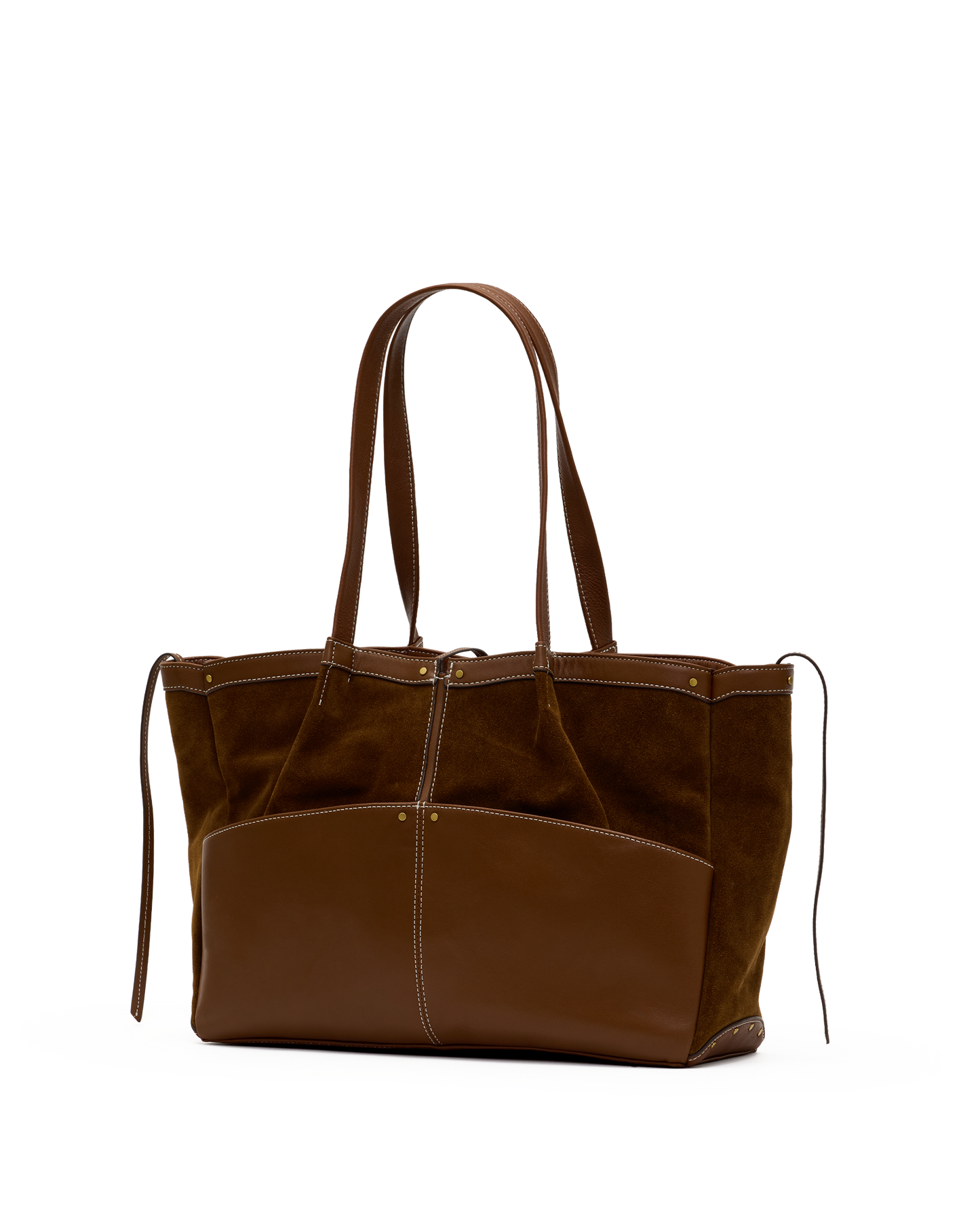 Meryl Carryall | Cinnamon Suede/Antique Gold