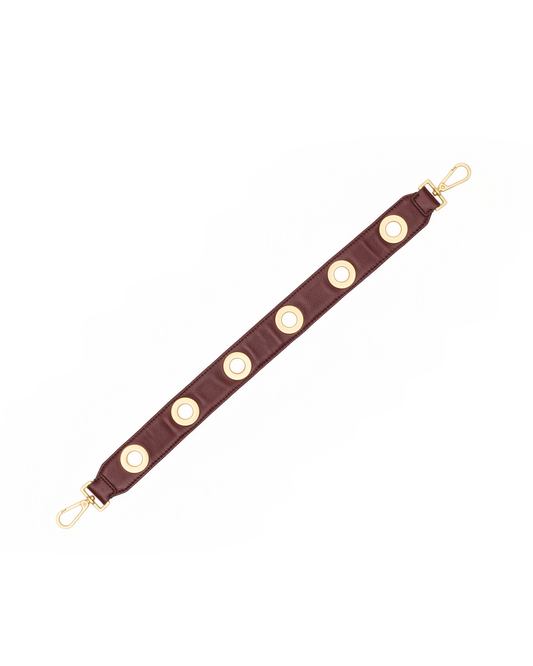 Grommet-Short-Strap-Cherrywood-Pebble-BG-Front-View