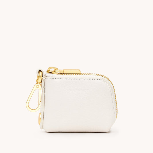 Syd Pouch | Calla Lily White/Brushed Gold