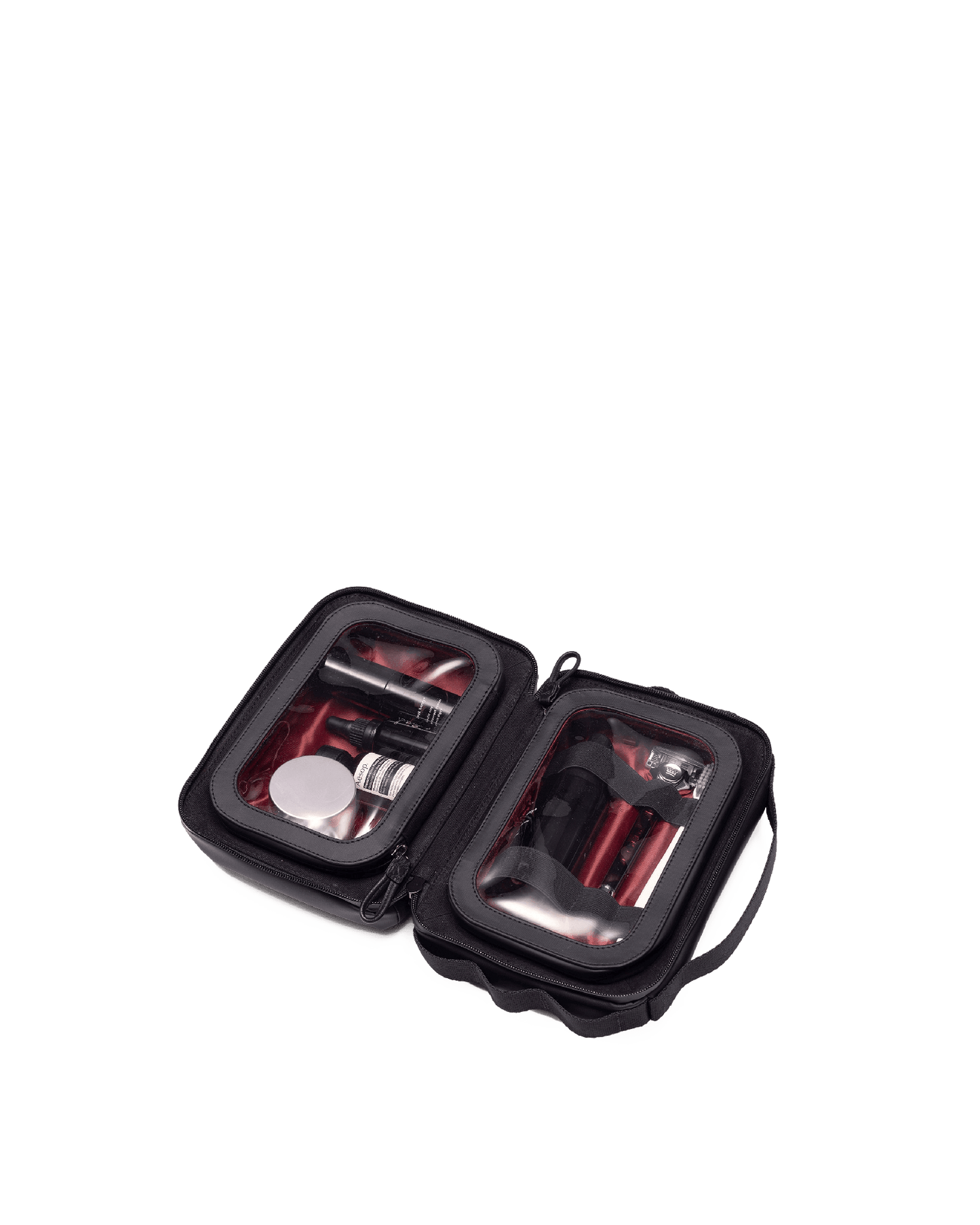 Del-Mar-Dopp-Kit-Black-Nylon-Model-View-2