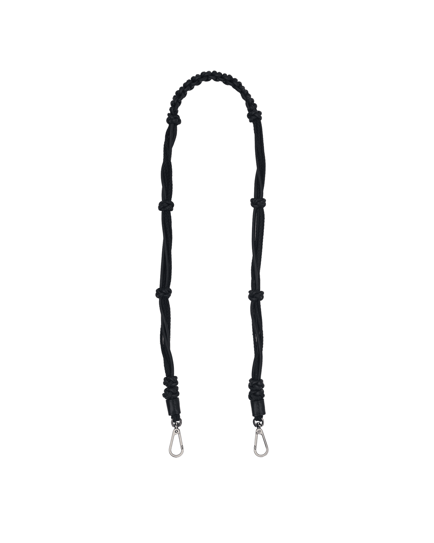 Knotted-Long-Strap-Noir-Smooth-GM-Front-View