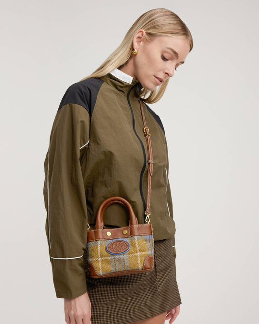 Olympia-Tote-Mini-Highlands-Tweed-AG-Model-View-2