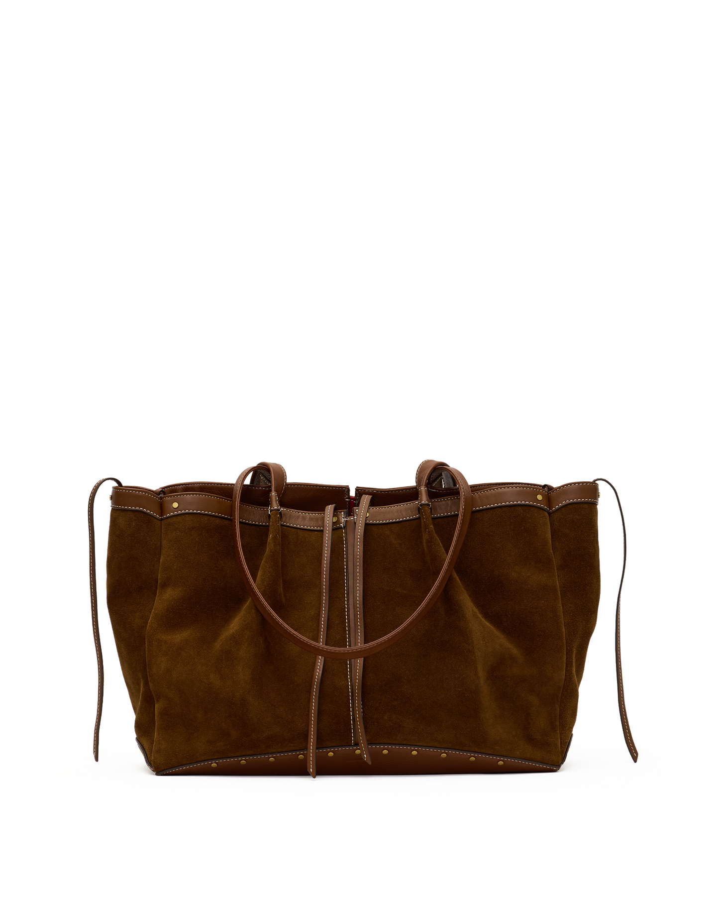 Meryl Carryall | Cinnamon Suede/Antique Gold