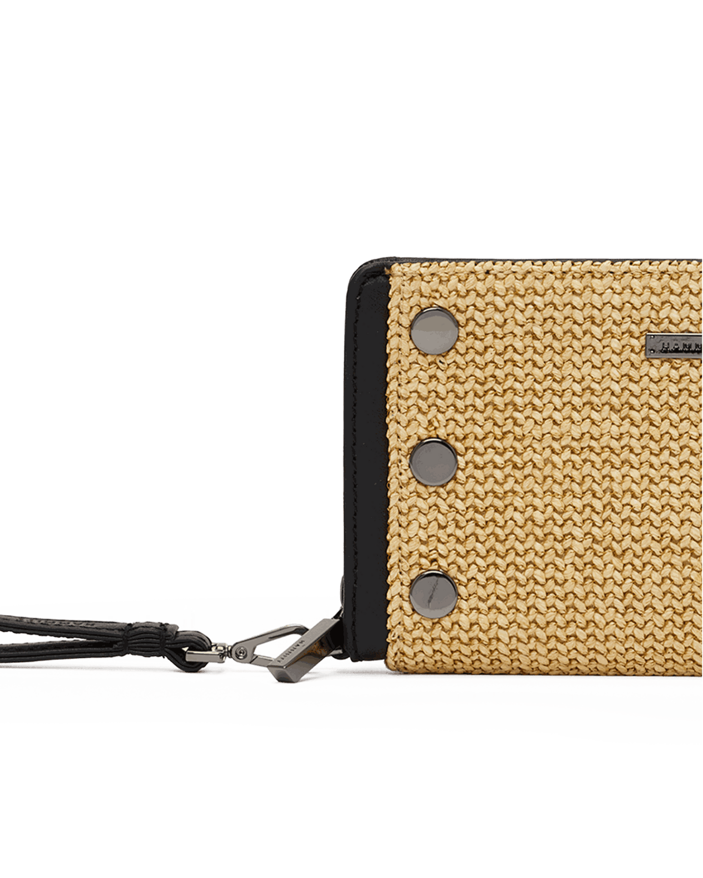 Bryant-Wallet-Noir-Smooth-Raffia-GM-Front-View-Detail