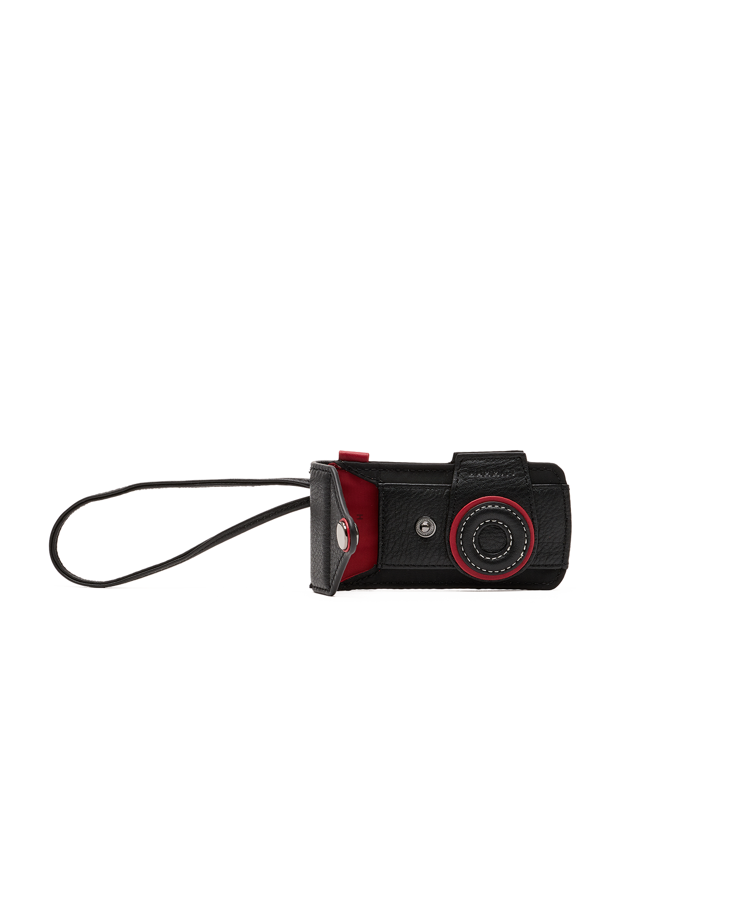 Camera-Luggage-Tag-Black-Nylon-GM-Front-View-Detail