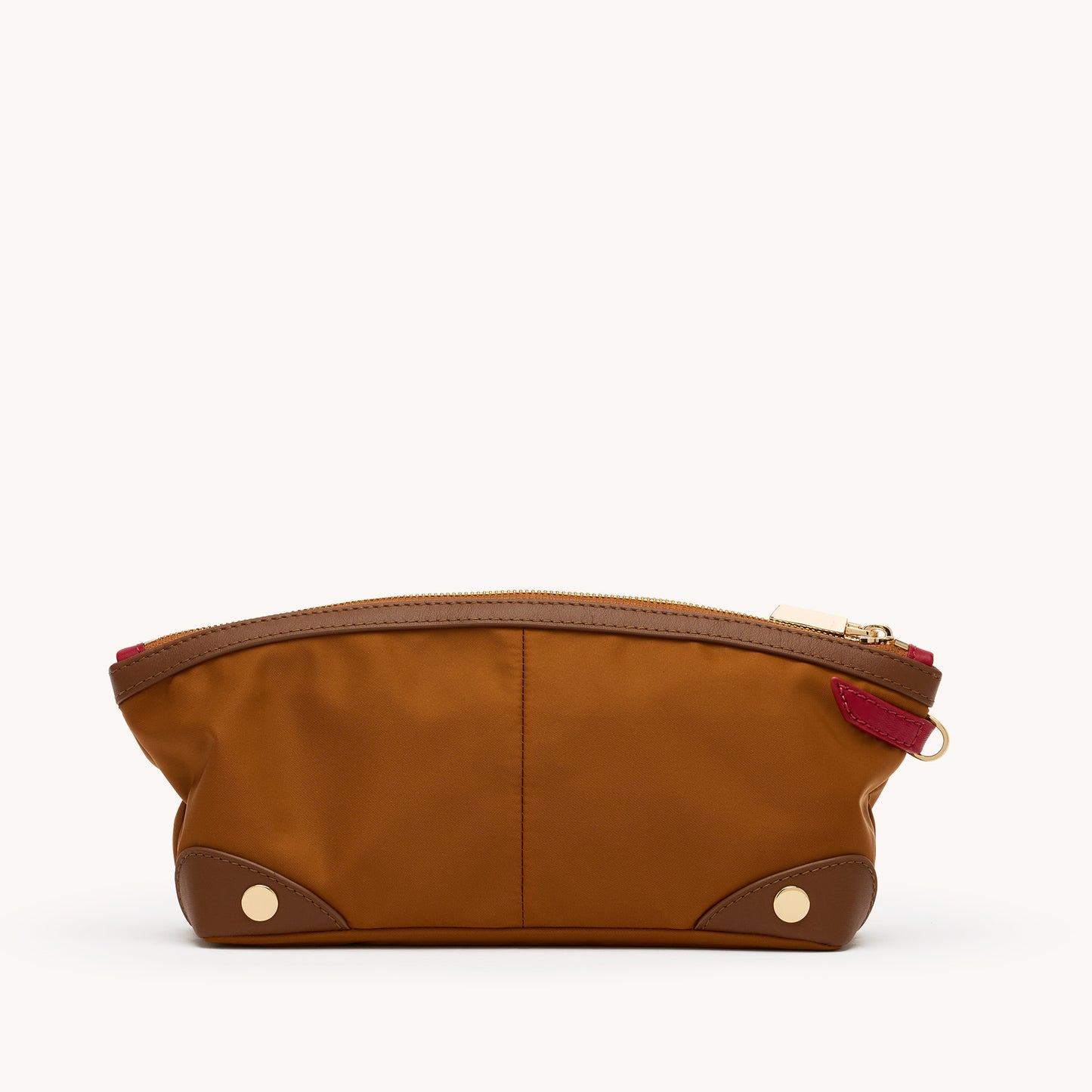 Nicky-Travel-Pouch-Short-Amber-Nylon-G-Back-View-Detail