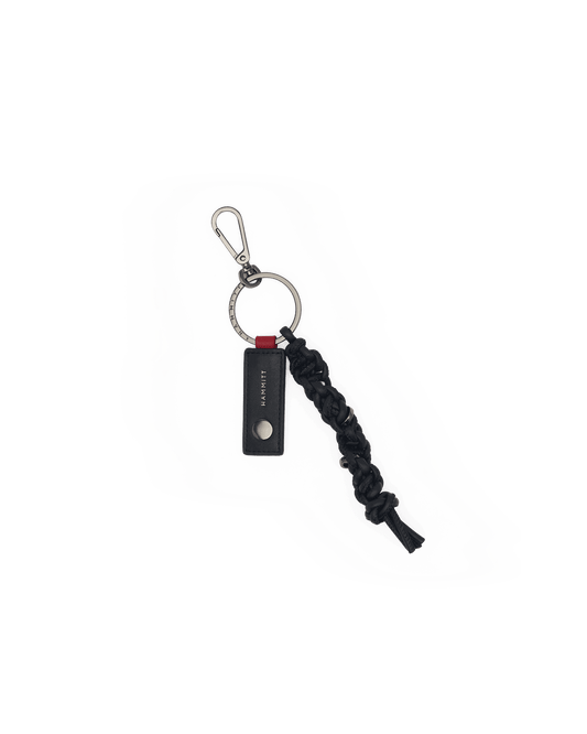 Knotted-Key-Ring-Noir-Smooth-GM-Front-View