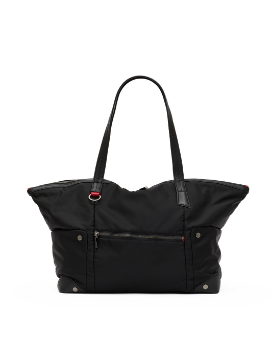 Zoe-Tote-Black-Nylon-GM-Front-View
