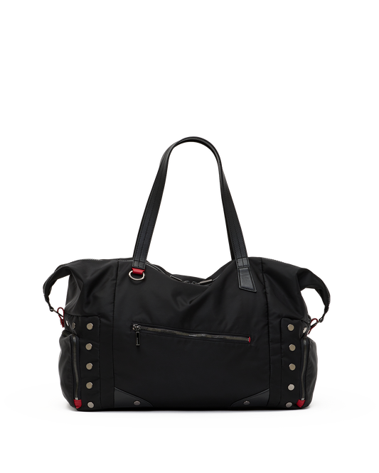 Ivy-Weekender-Black-Nylon-GM-Front-View