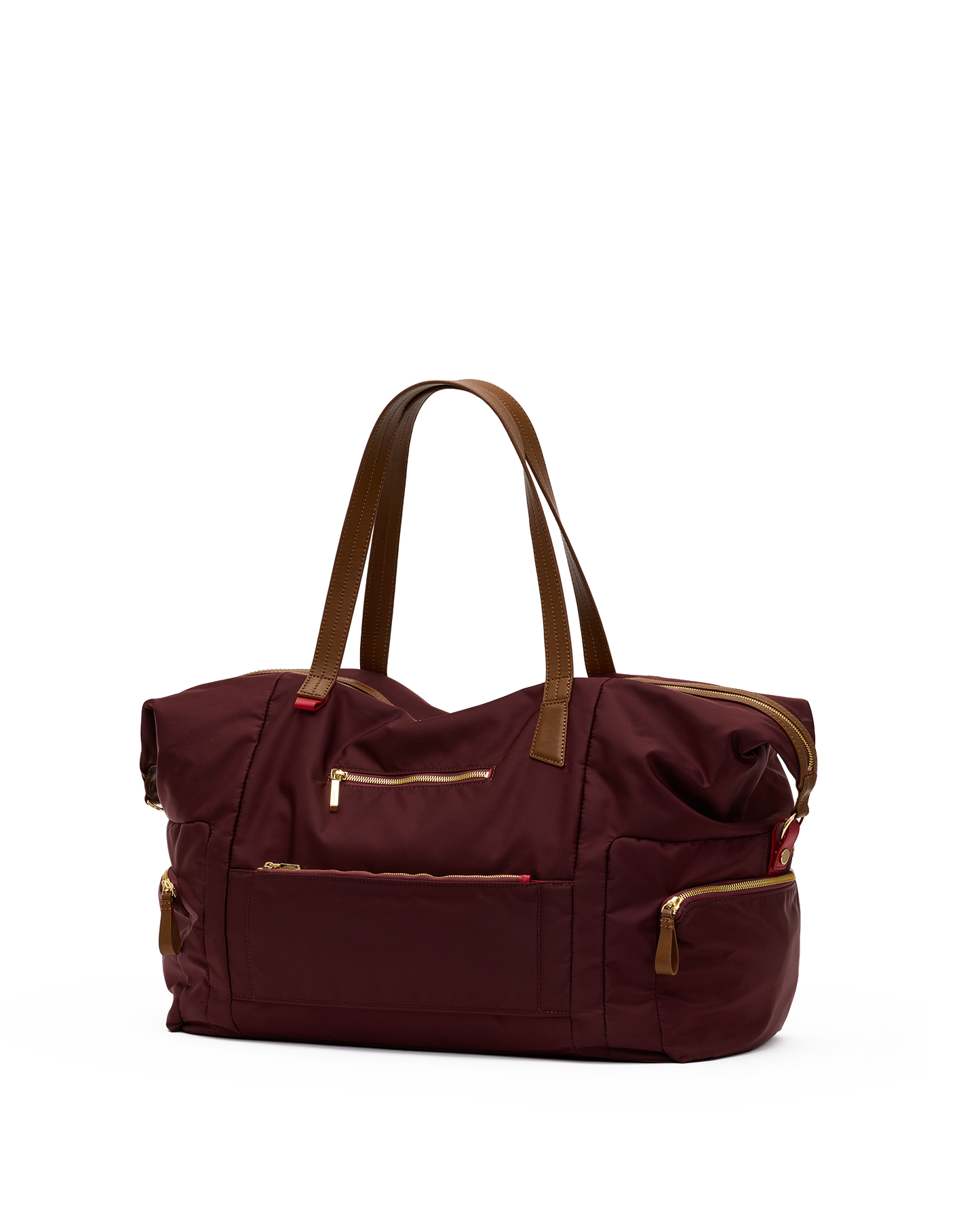Ivy-Weekender-Wine-Nylon-G-Back-View