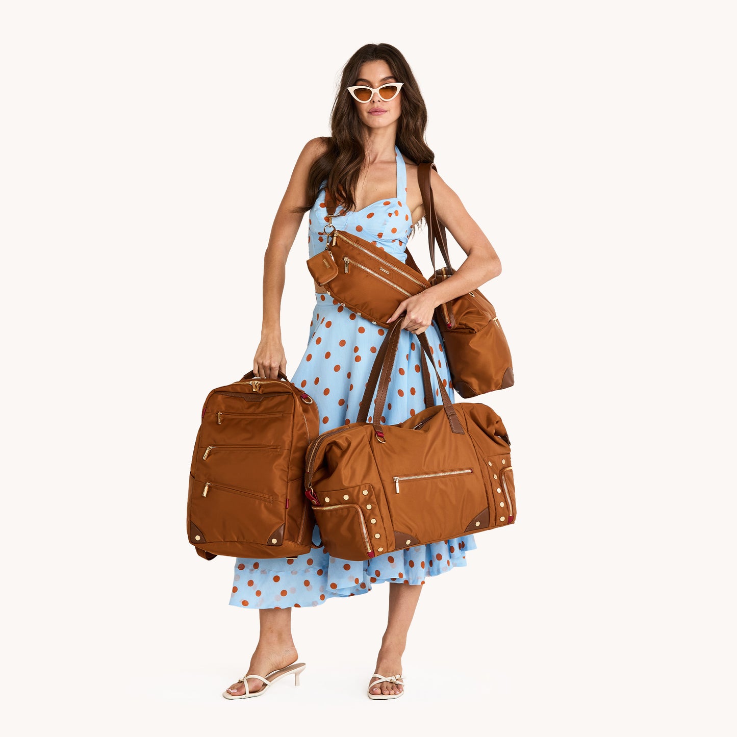 Ivy-Weekender-Amber-Nylon-G-Model-View-3