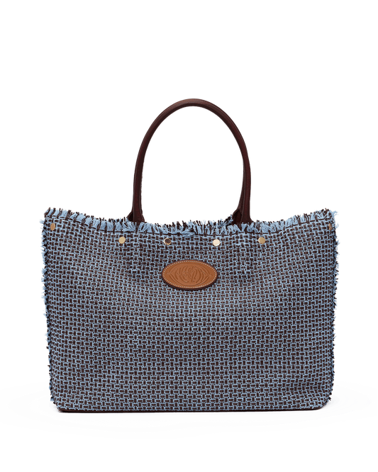 Olympia Tote | Blueberry Sorbet/Gold
