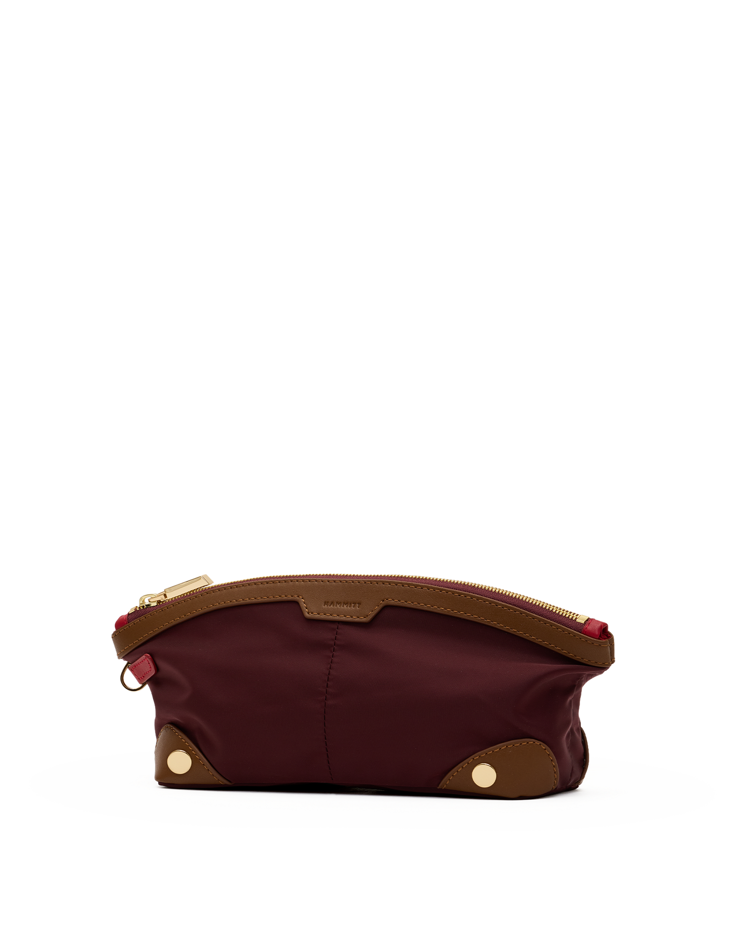 Nicky-Travel-Pouch-Short-Wine-Nylon-G-Front-View-2