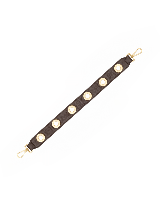 Grommet-Short-Strap-Espresso-Pebble-BG-Front-View