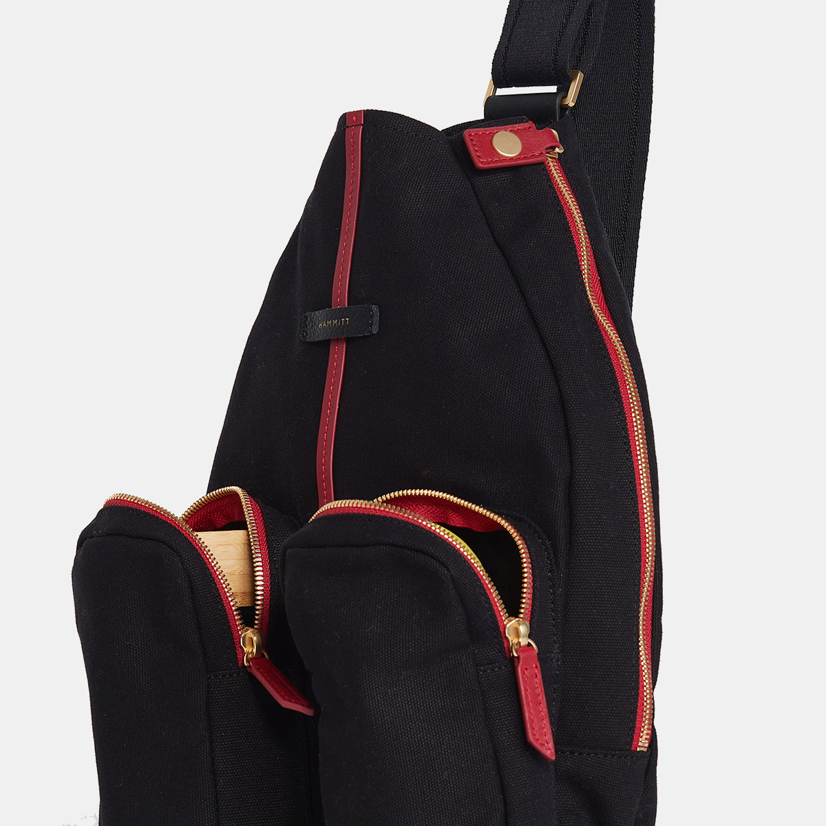 Courtside-Sling-Black-BG-Red-Zip-Back-View