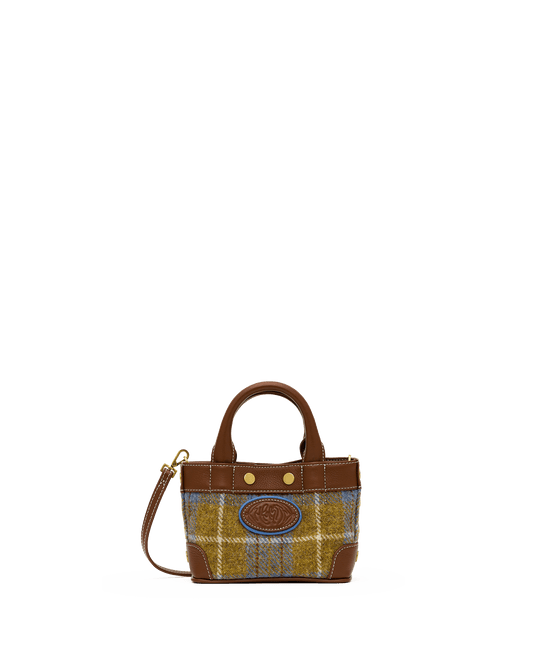 Olympia-Tote-Mini-Highlands-Tweed-AG-Front-View