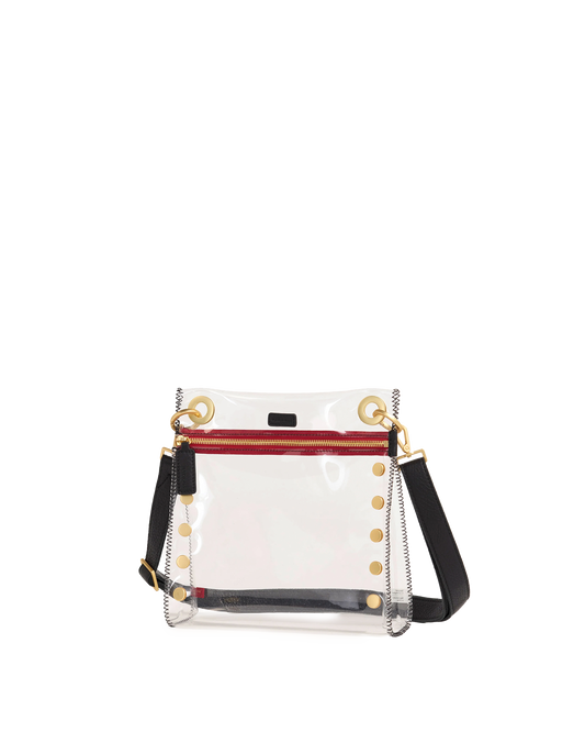 Tony Clear | Black/Brushed Gold Red Zip | Med