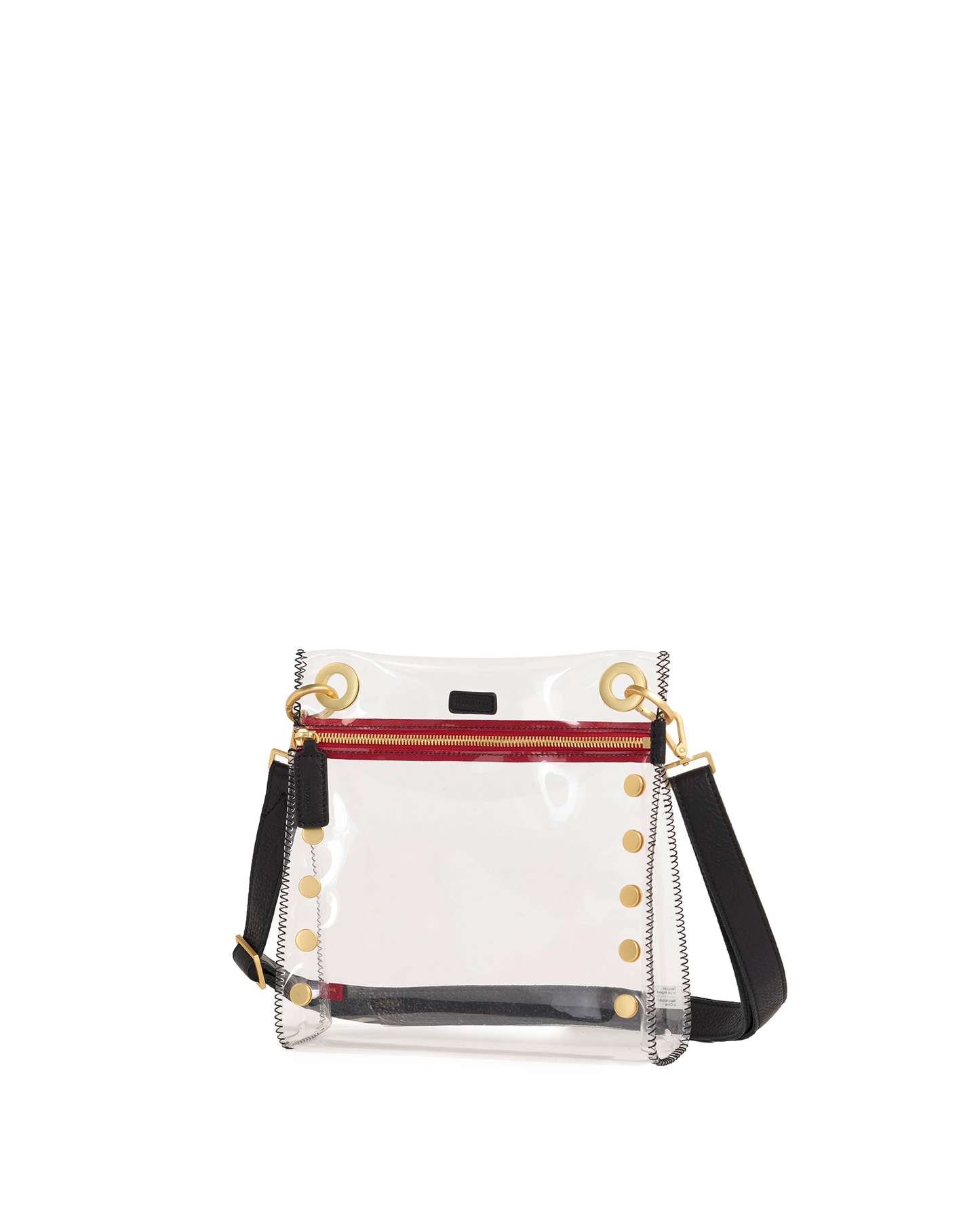 Tony Clear | Black/Brushed Gold Red Zip | Med
