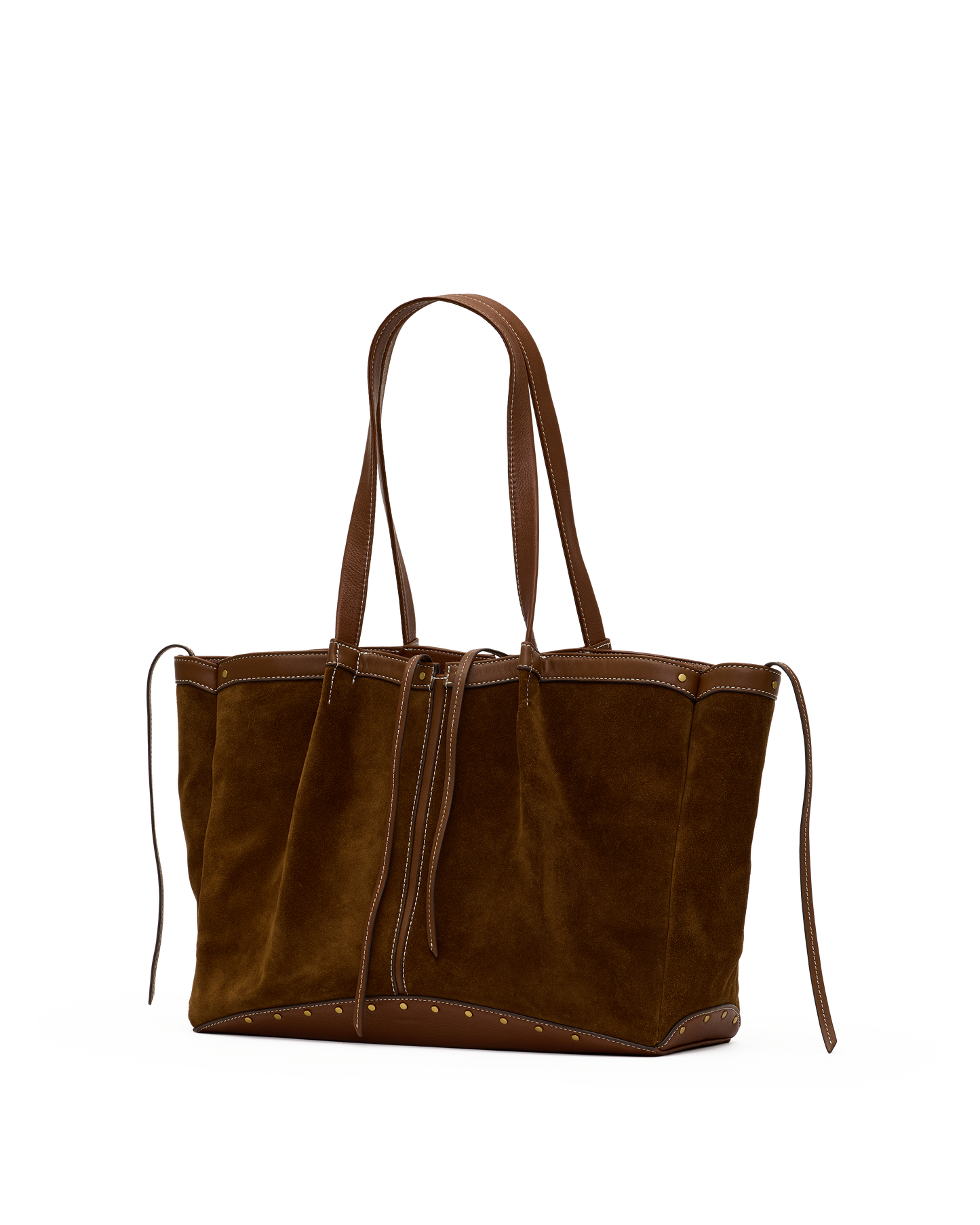 Meryl Carryall | Cinnamon Suede/Antique Gold