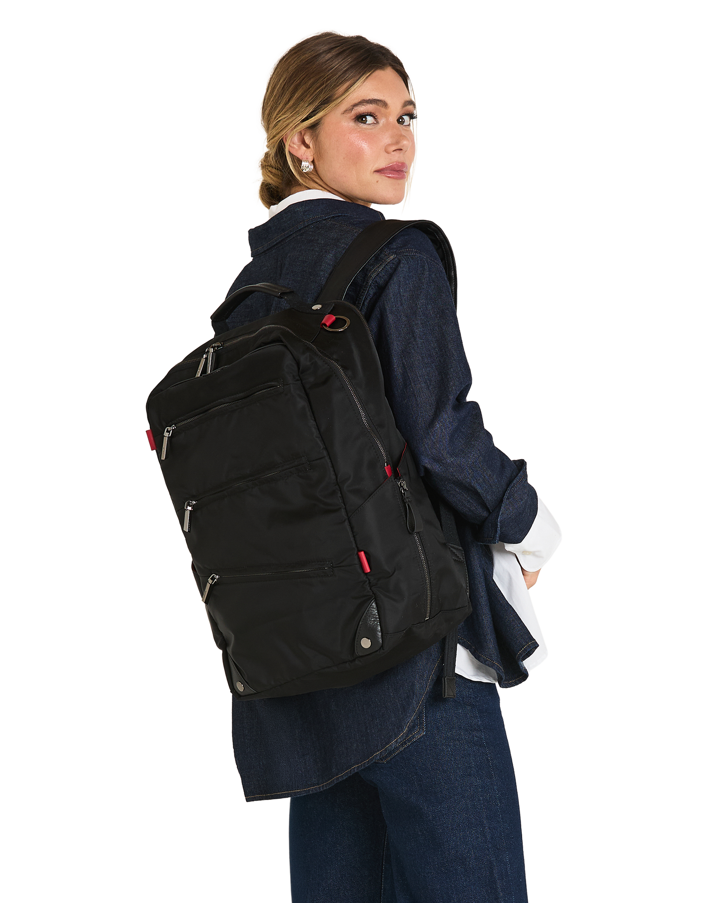 Eden-Backpack-Black-Nylon-GM-Model-View
