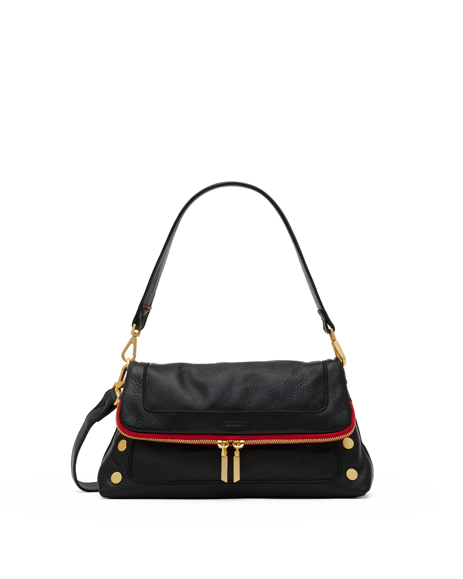 Hammitt Los Angeles Beverly | Black/Brushed Gold Red Zip | Med Review & Quality Analysis