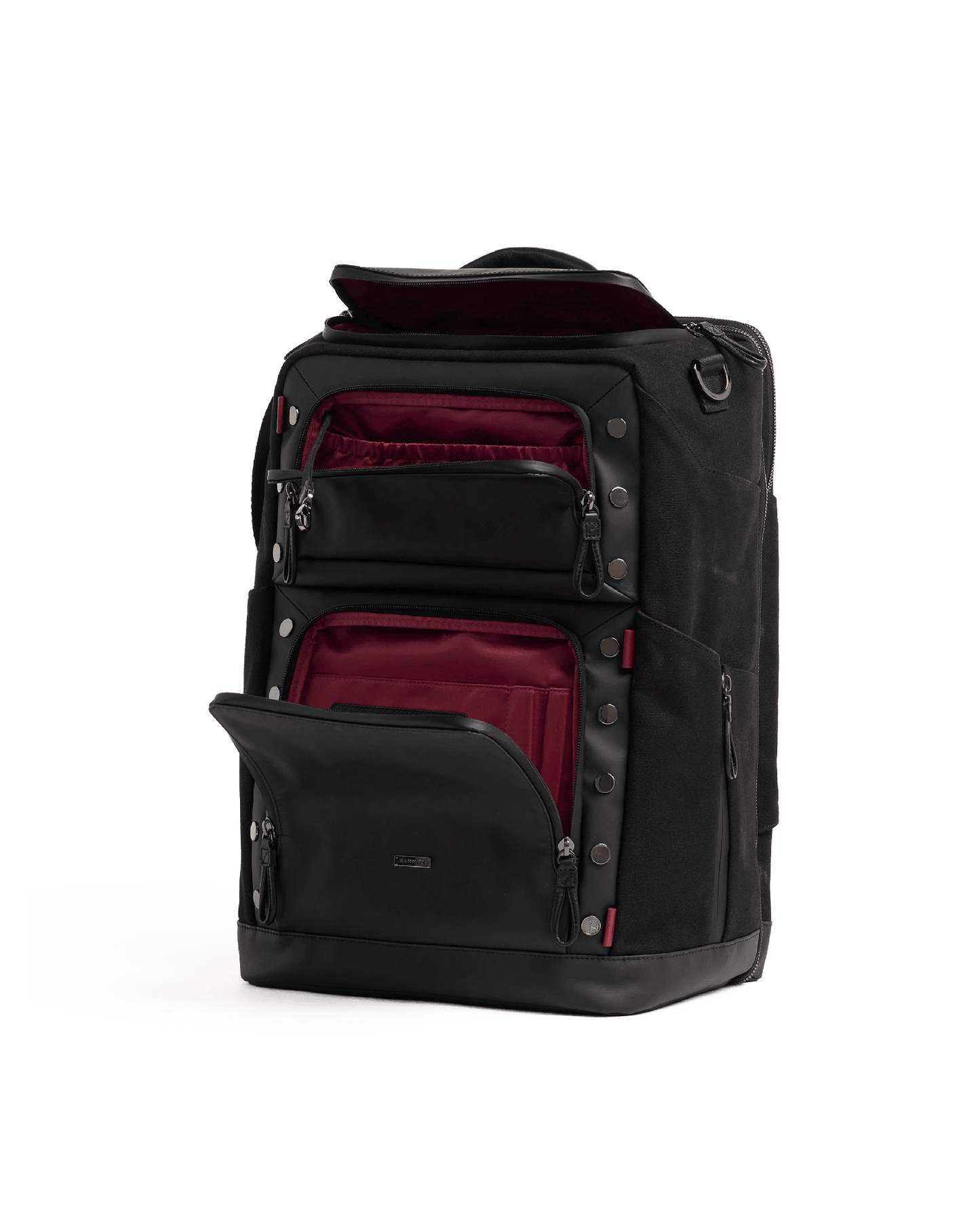Burbank-Backpack-Black-Nylon-Detail-View-2